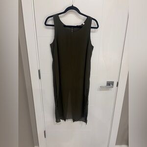 Reitmans Olive Green Tank Long Blouse